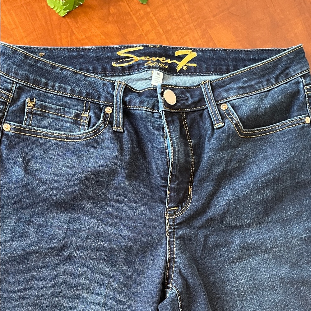 Seven7 Denim Jorts Sunset Bermuda Shorts Cotton Blend Roll up or Down - Picture 4 of 10